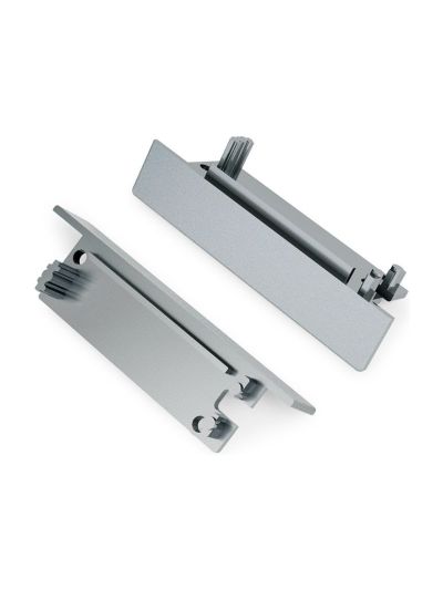 Endkappen für FLAT8 - Silber m. Loch - 20 Stk.