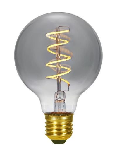 E27 - SPL FleX Globe AX - Smoke - Ø:95mm - 2200K - CRI 90 - dimmbar