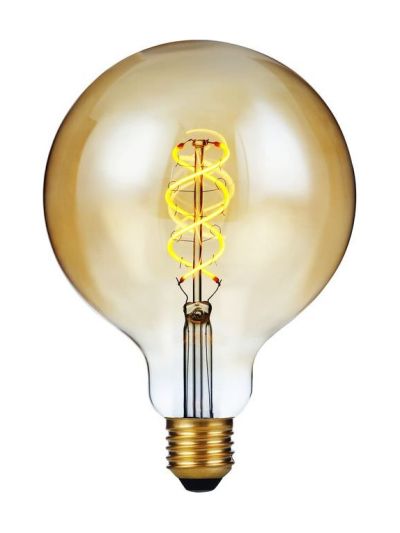 E27 - SPL FleX Double Helix - Amber - Ø:125mm - 2000K - CRI 90 - Dimmbar