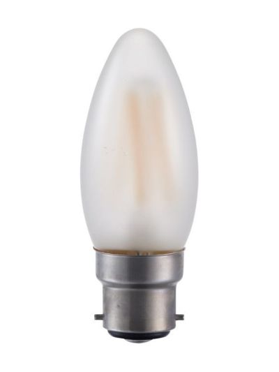 Ba22d - SPL Candle - Satiniert - 380lm - 2500K - CRI 93 - Dimmbar