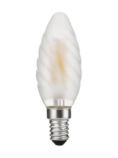 E14 - SPL Twisted Candle - Satiniert - 320lm - 2500K - CRI 95 - Dimmbar