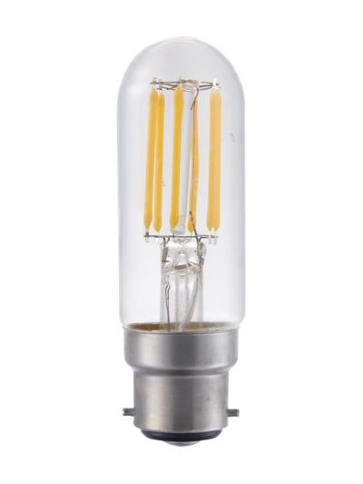 Ba22d - SPL Tubular Filament - Klar - 500lm - 2700K - CRI 90 - Dimmbar