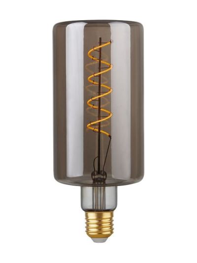 E27 - SPL Flex Bottle - Smoke - Ø:90mm - 100lm - 2200K - CRI 90 - Dimmbar