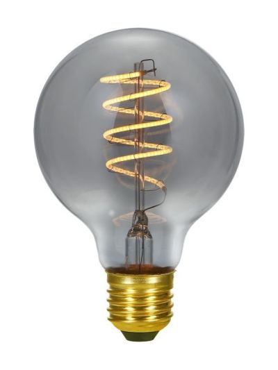 E27 - SPL FleX Globe AX - Smoke - Ø:80mm - 160lm - 2200K - CRI 90 - dimmbar
