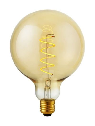 E27 - SPL FleX Globe AX - Amber - Ø:125mm - 200lm - 2000K - CRI 90 - Dimmbar