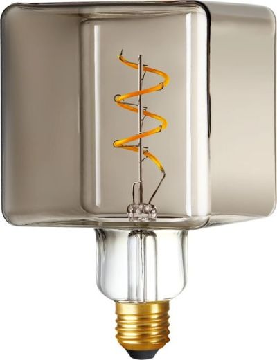 E27 - SPL Ice Cube - Smoke - Ø:95mm - 100lm - 2200K - CRI 90 - Dimmbar