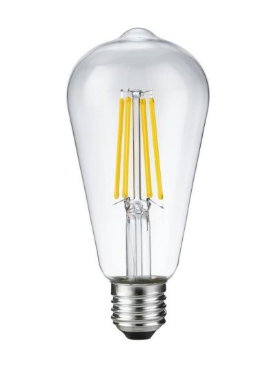 E27 - SPL Rustika - Klar - Ø:64mm - 650lm - 2500K - CRI 90 - Dimmbar