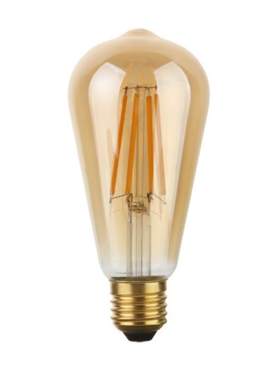 E27 - SPL Rustika - Amber - Ø:64mm - 640lm - 2200K - CRI 90 - Dimmbar