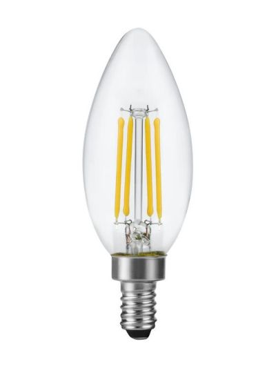 E12 - SPL Candle - Klar - Ø:35mm - 470lm - 2700K - CRI 90 - Dimmbar