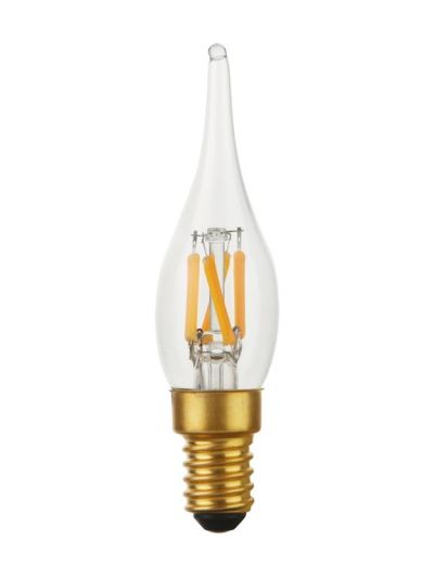 E14 - SPL Mini Tip Candle - Klar - Ø:23mm - 100lm - 2000K - CRI 90 - Dimmbar