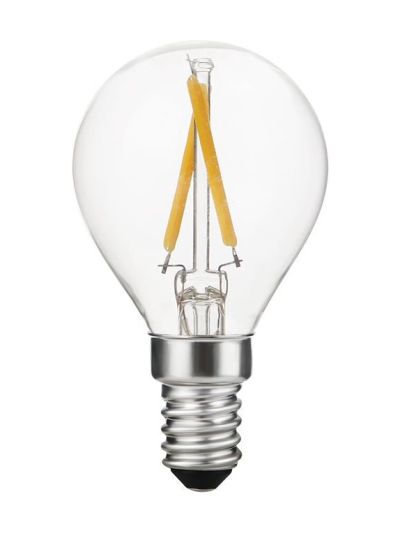 E14 - SPL Ball E14 - Klar - Ø:45mm - 120lm - 2500K - CRI 90 - Dimmbar