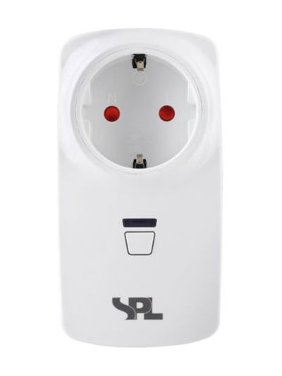 SPL - Plug-in-Dimmer (Zwischenstecker) - Drehknopf - LED 0-75W - Weiß