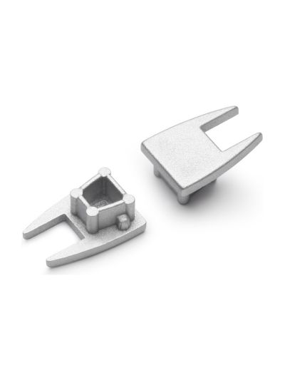 Endkappen für MIKRO10 - Silber - 20 Stk.
