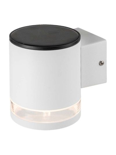 V-Tac 0,55W Solar-Wandleuchte LED Weiß IP54 70lm mit 3 Jahren Garantie