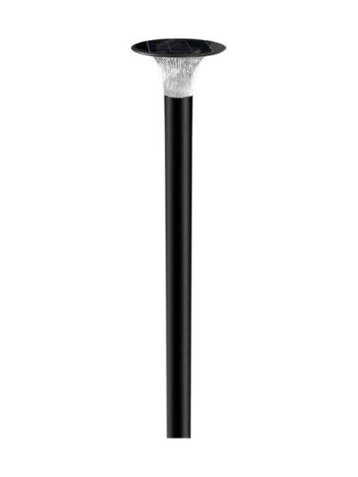 V-Tac 15W Solar-Gartenleuchte LED - Schwarz, Ø25,7 cm, Solarzelle, Sensor, IP65, 3 Jahre Garantie