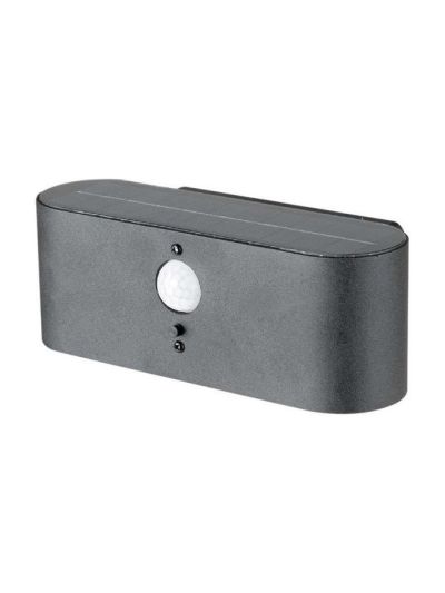 V-Tac Solar-Wandleuchte LED - Sensor, einstellbare Abstrahlung, IP54, 2,5W, 100lm