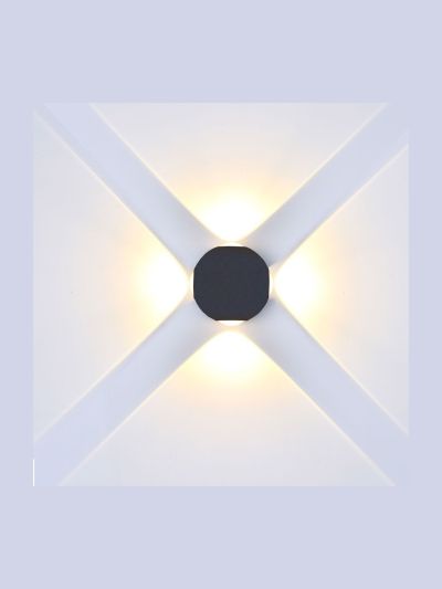 V-Tac 4W LED-Außen-Wandleuchte - Rund, IP65, inkl. Leuchtmittel