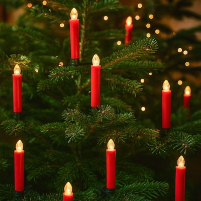 10er-Pack LED-Weihnachtslichter mit Fernbedienung und Timer - batteriebetrieben, kabellos, für Weihnachtsbaum und andere Dekorationen