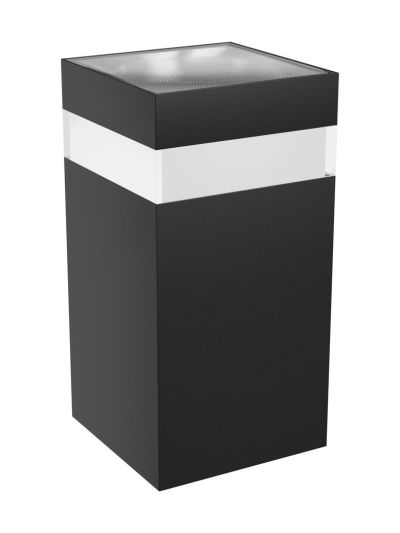 Spectrum - TORRE RING - Fassadenleuchte - 9W - Schwarz - Eckig - 700lm - RA80 - IP54