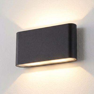LEDlife DuoLume 12W Wandleuchte Schwarz - Auf/Ab, Innen/Außen, inkl. Leuchtmittel - IP65 zertifiziert, 1000lm - RA 80, 230V-Eingang