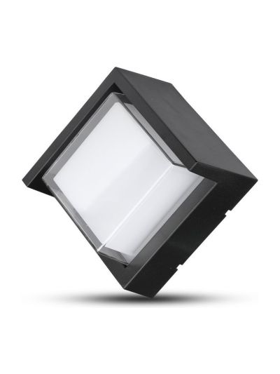 V-Tac 7W LED eckige Außen-Wandleuchte inkl. Leuchtmittel - IP65, 230V, 400lm, RA80