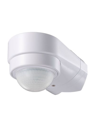 V-Tac Bewegungsmelder - LED-kompatibel, weiß, einstellbarer Winkel, PIR-Infrarot, IP65 Außen - 230V IP65