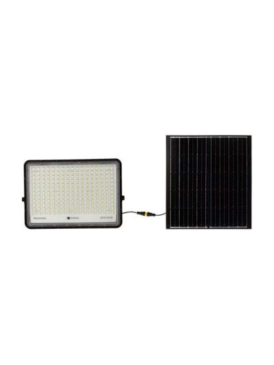 V-Tac 240W Solar-Fluter LED - Schwarz inkl. Solarzelle, Fernbedienung, Akku - IP65 | 2600lm, RA80