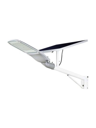 V-Tac Solar-Straßenleuchte LED 3000lm - Weiß, inkl. 50W Solarpanel, Fernbedienung, IP65
