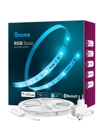Govee - RGB Smart Wi-Fi + Bluetooth LED Strip Lights - 5 Meter