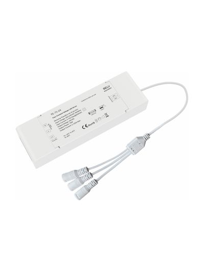 HiluX - LED-Treiber - 75W - 24V DC - TRIAC/Push-dimmbar - Inkl. 3-fach-Verteiler für Troldtekt-Schienen