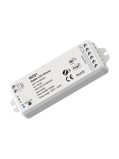 HiluX - Zigbee 3.0 LED-Dimmer - 1-Kanal - 12-36V DC - 5A - Tuya und Philips Hue
