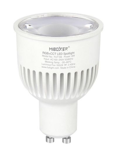 Miboxer - LED-Leuchtmittel GU10 - 6W - RGB-CCT - 570lm - 2.4GHz RF