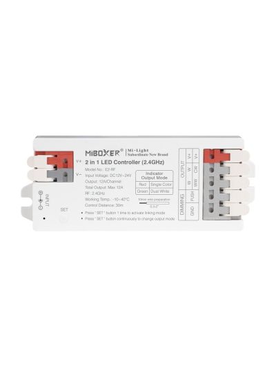 Miboxer - LED-Controller - 2-in-1 - CCT - DC12/24V - 2,4GHz RF - 12A