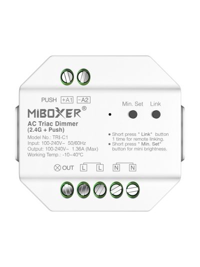 Miboxer - Dimmer - AC - TRIAC - 300W - 230V - RF