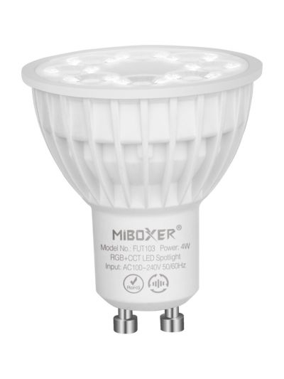 Miboxer - LED-Leuchtmittel GU10 - 4W - RGB-CCT - 310lm - Zigbee 3.0