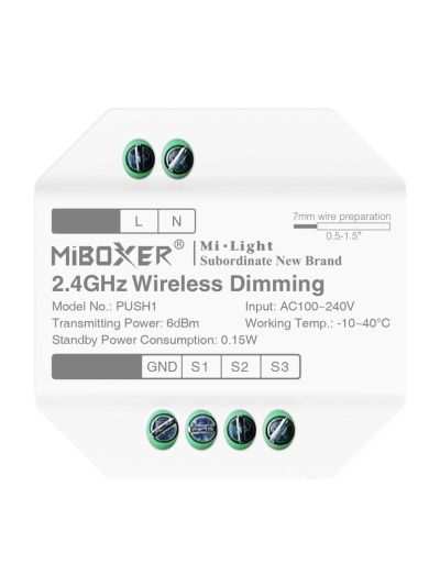 Miboxer - LED-Controller - 2.4GHz RF (PUSH1)