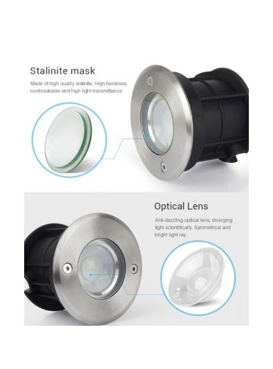 Miboxer - Bodeneinbaustrahler - 4,1W - RGB-CCT - WLAN - IP68 - 24V