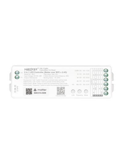 Miboxer - LED Controller - RGB-CCT - WLAN, 2.4GHz RF - 12V (ML5)