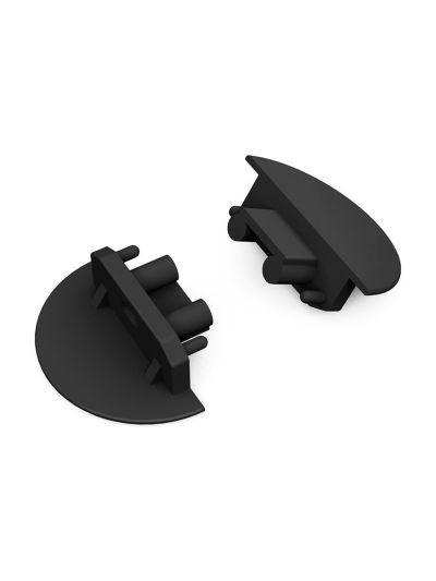 Endkappen für GROOVE10 Gen2 - Schwarz m. Loch - 20 Stk.