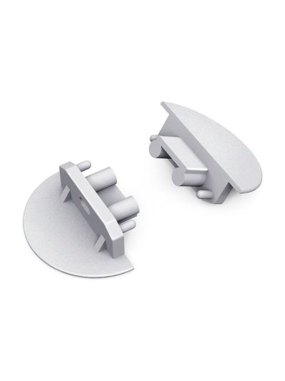 Endkappen für GROOVE10 Gen2 - Silber m. Loch - 20 Stk.