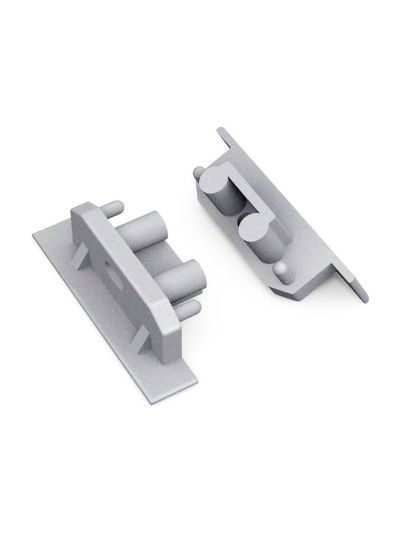 Endkappen für GROOVE10 Gen2 SQ - Silber mit Loch - 20 Stk.