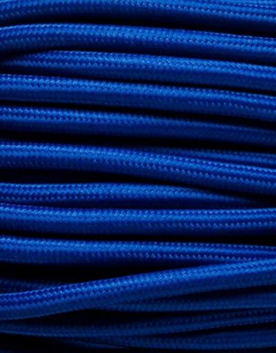 Blaues Textilkabel