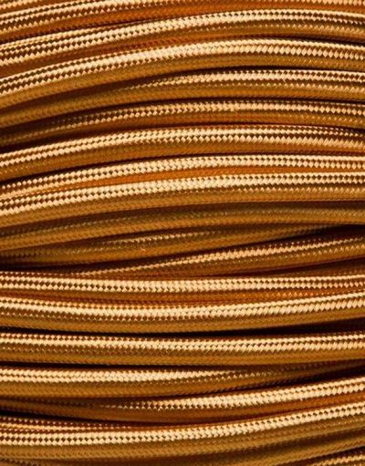 Goldenes Textilkabel