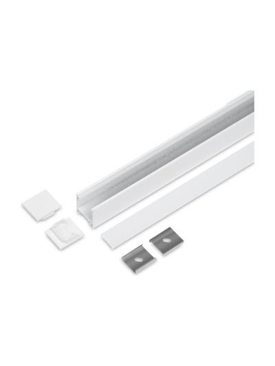 Aluminiumprofil - Model L - 20mm LED-Streifen - Weiß