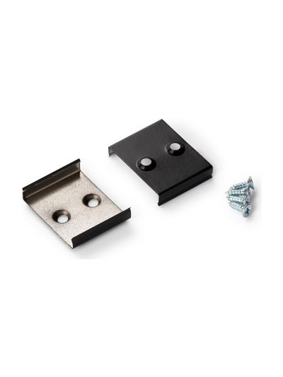 Halterung für LED-Profil - Model W - Schwarz - 20 Stk.