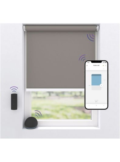 MotionBlinds - Wireless Electric Sort-Out Rollerblind 80x190cm - Grau