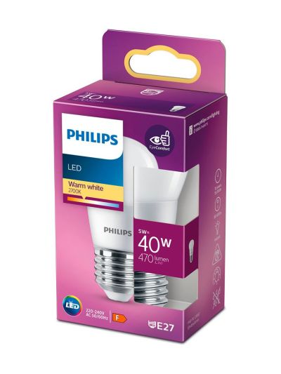 E27 - Philips LED-Kerzenlampe - Matt - 4,9 W - 470 lm