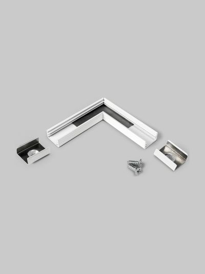 Winkel für LED-Profil SLIM8 - 90° - Weiß