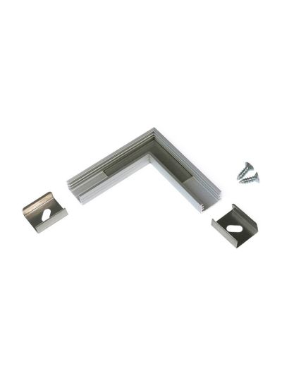 Winkel für LED-Profil SLIM8 - 90° - Eloxiert