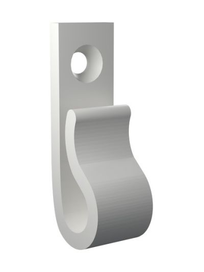 Lichterketten-Clips - Haken mit Schraubmontage - Weiß - 20 Stk.